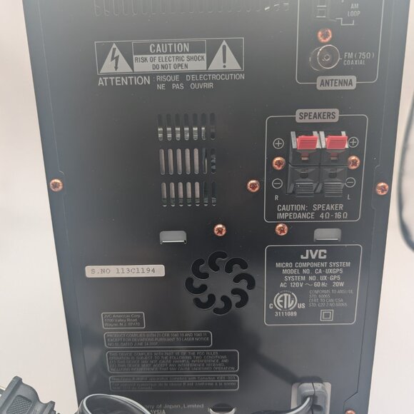 JVC UX-GP5 Micro Component System w/Remote-USB- CD- Radio- MP3- Ipod - TESTED - Picture 5 of 7
